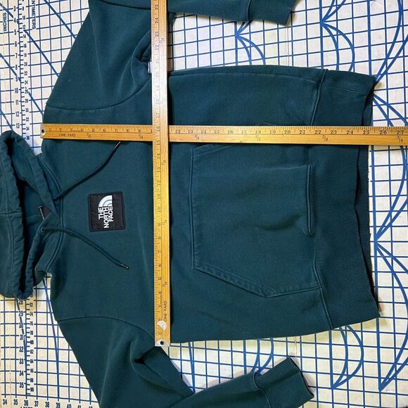 THE NORTH FACE Heavyweight Box Pullover Hoodie/A7QC2 Size Small Green Men A7QC2 - Picture 8 of 9